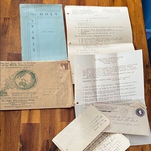 Vtg 1940 Moody Bible Institute Correspondence School Ephemera Lot Chicago,IL